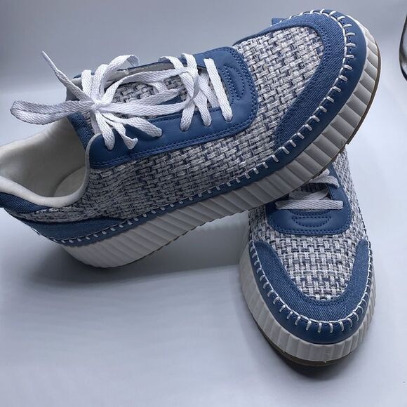 Universal Thread Persephone Sneakers Blue Denim 11 - Picture 3 of 6